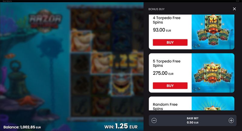 Podsumowanie slotu Razor Returns